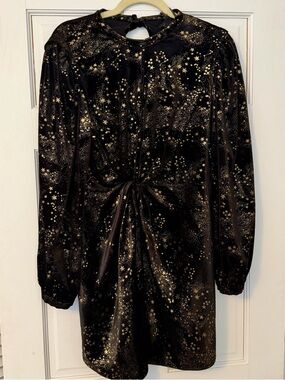 champagne long sleeve mini dress Champagne Sequins V Neck Long Sleeve Short Homecoming Dress main image 0